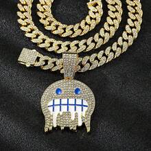 Miami Mens Cuban Link Chain Silver Gold Plated Bling Cuban Necklace Chain Men Iced Out Chain Hop Jewelry - NOLOVE-Bạc - Xem 8