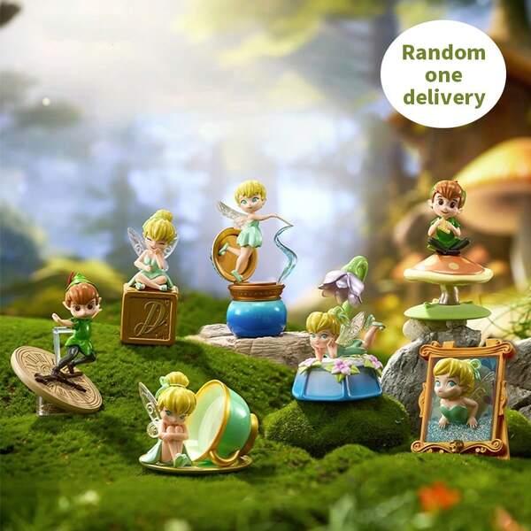 Miniso Disney Peter Pan's Lost Treasure Blind Box Figurine, Exquisite PVC Material, Creating A Dreamy Home Decoration And Collectible Treasure, Birthday Gift(1 PC Random Delivery)