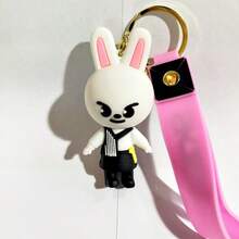 Cosplay Series Anime Figures Kawaii New Skz Kpop Women Cute Cartoon Figures Bag Pendant Keyring Car Key Chain Accessories Jewelry Toy Stray Gifts A Christmas And Birthday Gift For A Friend - Multicolor - View 9
