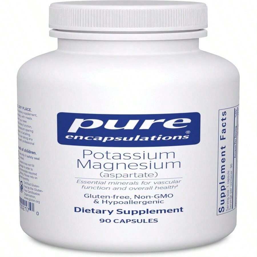 Pure Encapsulations Potassium Magnesium (Aspartate) | Supplement To Support Heart, Muscular, Bone, And Nerve Health* | 180 Capsules - Tên hương vịA - Xem 1