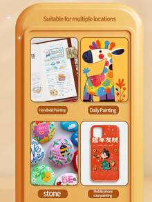 1pc Glitter Marker Pens 24/36/48/60 Colors, High-Quality Pigment Markers For Sketching, Coloring, Waterproof And Smudge-Proof, Art Supplies