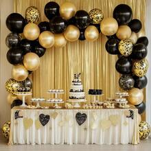 10x10 Ft Gold Sequin Backdrop Curtain Panels Parties, Wrinkle Glitter Photo Backdrop Drapes 2 Panels 5x10FT Shimmer Back Drop Cloth Wedding Birthday Photography Background - 5ftx10ft(2 tấm) + Vàng - Xem 3