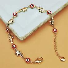 Fashionable Bohemian Style Evil Eye And Pictographic Bracelet - A Multifunctional Copper Fashion Accessory Suitable For Women, The Perfect Gift For Christmas - CS0655 - 查看 9