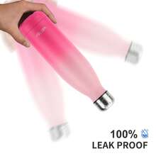 1 件 WATERSY 不锈钢保温水瓶，双层金属真空瓶，保冷 24 小时，保温 12 小时，金属运动水壶 500 毫升，适用于户外、工作、健身房、学校 - 彩色 - 查看 4