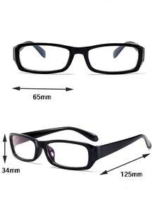 一副女士亚克力长方形时尚眼镜，适合日常阅读、工作通勤、海滩装扮，复古Y2K基础款商务休闲礼品