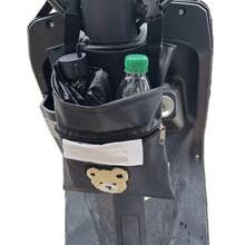 Electric Scooter Front Footrest Hanging Bag Bicycle Hanging Bag Cute Electric Bottle Scooter Front Storage Bag Mobile Phone Small Hanging Bag - Túi treo di động - màu xanh lá cây không có nắp - loại có khóa - Xem 3