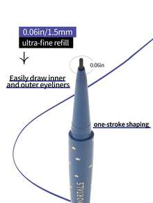 Amortals 2支装1.5mm超细凝胶眼线笔，星空棕色哑光防水防晕染持久日常使用，易于涂抹，不褪色，适合所有肤质，化妆工具，是旅行、圣诞节、万圣节、感恩节、情人节的理想礼物。 - 棕色*2支 - 查看 6