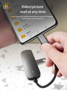 D8 4 In 1 USB 3.0 Hub USB Splitter USB Expander For Laptop,Mouse, USB3.0+USB2.0*3 ,Power Delivery Type C Port Compatible With MacBook, Switch, Chromebook,Flash Drive, U Disk, Console, Printer, Mobile HDD,Camera,Keyborad,Desktop PC,Holiday Gift Valentine's Day Gift Christmas Gifts,Must-Haves For Autumn And Winter Holiday Vacation Accessories