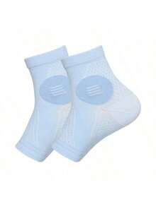 1 双优质踝部压缩袜，压缩脚套，带足弓和脚踝支撑，露趾设计，适合日常穿着和户外活动 - 彩色 - 查看 23