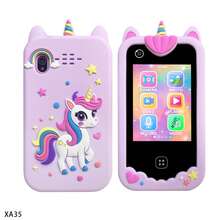 Giocattolo per bambini con telefono da 2,8 pollici, con doppia fotocamera e registrazione video HD, giochi educativi divertenti + lettore musicale, regalo perfetto per Natale e compleanno (include scheda di memoria da 8GB)