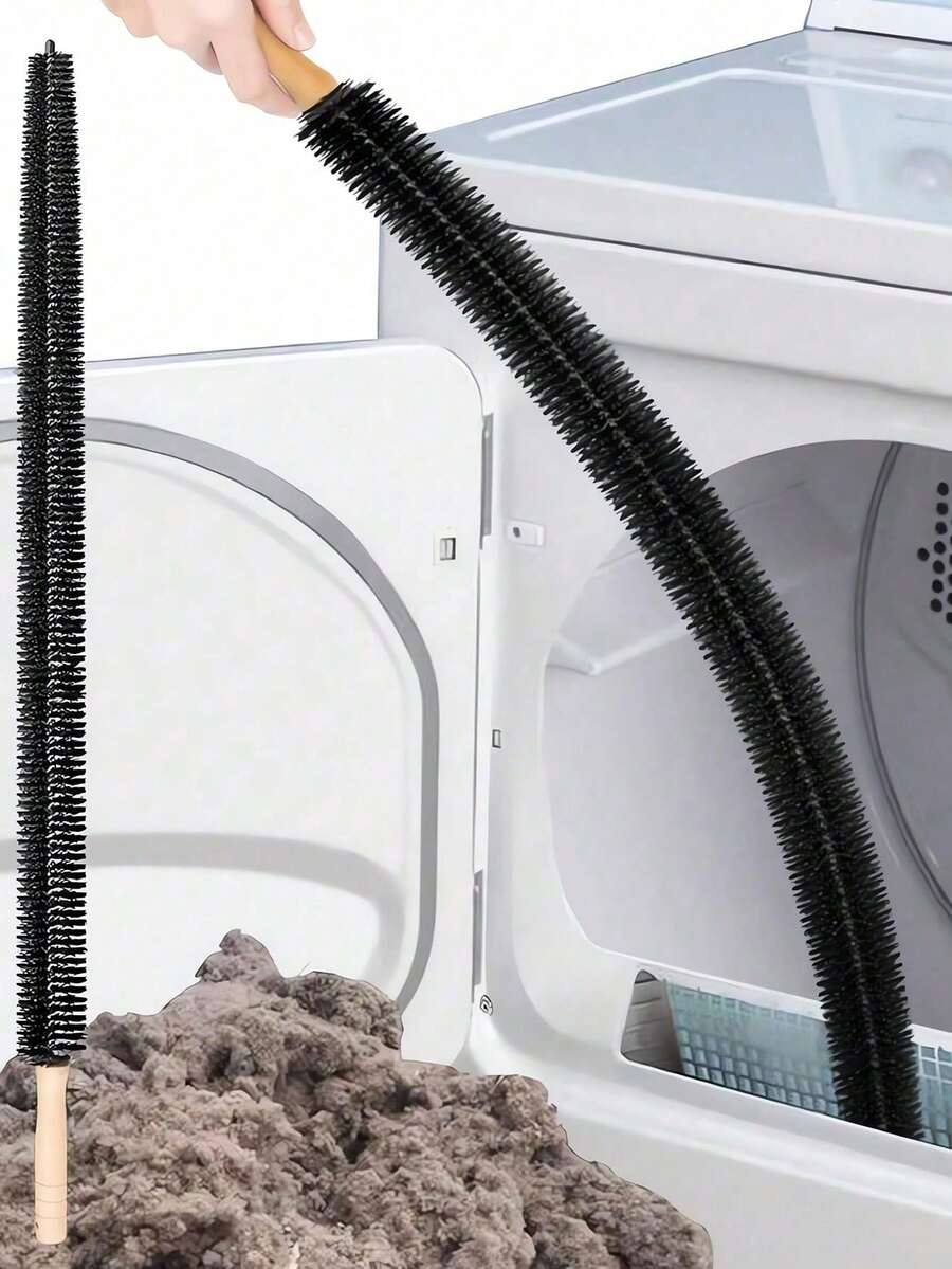 1pc Flexible Dryer Vent Cleaning Kit - Multi-Purpose Lint Brush Suitable For Refrigerator Condensation Tray, Washing Machine And Vents