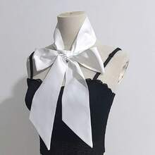 Women's Fake Tie Fake Collar Strap Bow Adjustable Temperament Versatile Bow Tie Versatility - 白色 - 查看 5