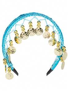 Women Belly Dance Costumes Hair Hoop Dance Head Headband Head Chain Stage Performance Decor Accessories - Multicolor - View 23
