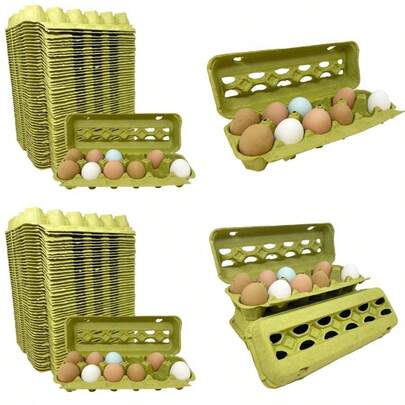 MX  Green Paper Pulp Egg Cartons 50 Pack131
