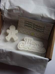 1pc Christmas Blessing Silicone Mold, Suitable For Scented Candles, Plaster Art Letters, Resin Text Shaping And Clay DIY, Widely Used For Homemade Crafts, Studio Decor Design, And Art Relaxation Creation, Highly Practical And Easy To Clean.