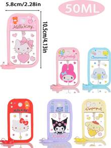Sanrio زجاجتا رذاذ طارد للبعوض، متعددة الأنماط، مانعة للتسرب، رذاذ ناعم، قبضة مريحة، سهلة الملء، قابلة للفصل، محمولة مع خطاطيف للحقيبة/المفاتيح، مناسبة للعمل والحفلات والسفر والعناية بالبشرة والهدايا وعيد الميلاد وعيد الهالوين