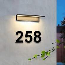 1PC 0-9 Free Combination House Number, Metal Address House Numbers, Home Address Number Plate, Wall-Mounted Home Decoration For Entrance Garden Outdoor Garage Door, Metal Wall Art, Thanksgiving Christmas Gifts Christmas Decorations Room Decor - Multicolor 2 - View 2