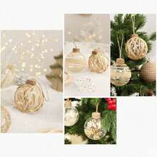 6PCS Christmas Ball Ornaments Set With Top Tier Surface Finishing Processes Decoration Suitable For Weddings Engagements Home Decor Christmas Decorations Room Decor Winter Christmas Decorations Home Christmas Gifts Christmas Decor