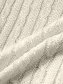 春夏自由式白色、黑色、卡其色毛衣，时尚简约商务休闲通勤优雅度假高端百搭修身可爱上衣，复古韩风 - 杏色 - 查看 7