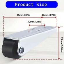 Rueda direccional móvil, rodillo fijo simple y sólido, pie de mesa, mini rodillo móvil, rueda flexible, silenciosa y anti-desgaste, rodillo - 1 pieza - Ver 5