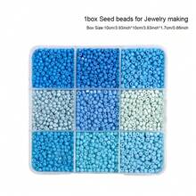 3mm Seed Beads Kit, Assorted Colors Glass Seed Beads Kit For Jewelry Making, DIY Bracelets Necklaces Earring Jewelry Making Supplies, Jewelry Handicrafts