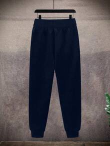 2pcs/Set Boys & Teens Contrast Color Print Hoodie Sweatshirt And Contrast Color Casual Sports Jogger Pants Set, Suitable For Spring, Autumn, Winter, Outdoor Play