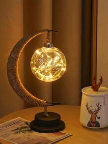 1pc Decorative Lamp, LED Rattan Atmosphere Lamp, Holiday Decoration Light, For Home Decor, Holiday Decoration, Kitchen Decor, Party Decor, Wedding Decor, Bedroom, Study, Living Room, Reading Room, Bar, School, Office, Bathroom, Suitable For Halloween, Christmas, Valentine's Day, Mother's Day, Can Be Used As Holiday Gift