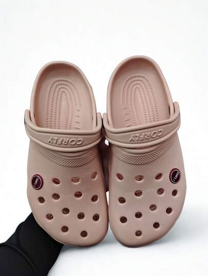 Chinelo Estilo Babuche Feminino Corfly Baixo 100% EVA Solado Leve Antiderrapante  Casual    Tecido vazado    Praia