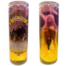 Santa Muerte Rosa 15 cm Vestida + Veladora De Gel Santa Muerte Dominadora - Atracción de una Persona Hacia Ti, Dominio Sobre Una Situación o Persona, Control - Rosa - Ver 3