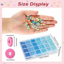 500/3000pcs Polymer Clay Beads Kit, Mixcolor Polymer Clay Beads Kit For Jewelry Making, Perfect For Friendship Bracelets And Supplies Gifts, DIY Friendship Bracelet Necklace Earrings Handmade Craft Supplies