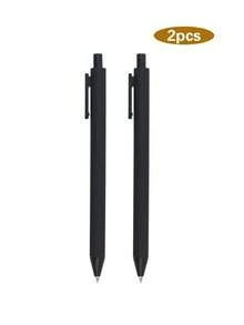 5/10/20pcs Music Note Series Retractable Ballpoint Pens, Medium Point, Plastic Black Barrel With Random Music-Themed PVC Soft Rubber Decals School Supplies,Back To School