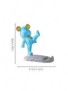 1pc Cute Bear Shape Phone Stand Decoration, Compatible With Both Mobile Phone And Tablet, Suitable For Desk, Bedside, Living Room, Study, Bedroom, Gift, Etc. Birthday Gifts Graduation
