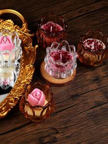 Halloween, Christmas, Exquisite Glass Tulip Scented Candles, Tulip Candle Glass, Suitable For Wedding Venues, Wedding Gifts, Halloween Holiday Venues, Restaurants, Living Rooms, Yoga Studios, Meditation, Birthday Candles, Mother's Day Gifts, Valentine's Day Gifts, Birthday Gifts, Adult Gifts, Wedding Candles, Home Decoration, Room Decoration, Fragrance Enhancement And Deodorization. Souvenir Gift