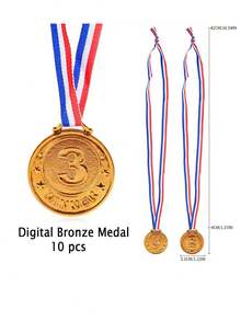 10 medalhas de incentivo ao aluno, medalhas de motivação para vencer competições, usadas para festas, salas de aula, recompensas de competição