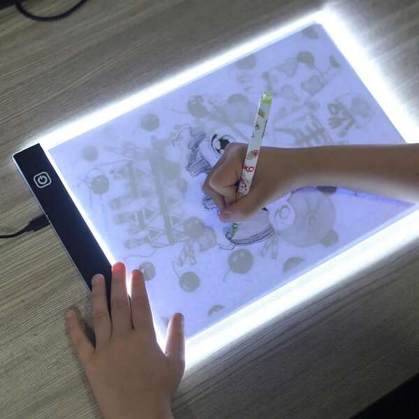 1 Piece Of Painting Sketch Reproduction Lamp Board, With 3 Brightness Adjustment Levels, Powered By USB, Portable Diamond Painting LED Lamp Pad, 5D Diamond Art Tracking Lamp Box Set, High Light Transmittance Acrylic Material, Back-To-School Season, Holiday Gift, Suitable For Diamond Painting, Sketch Painting, Oil Painting, Anime Design