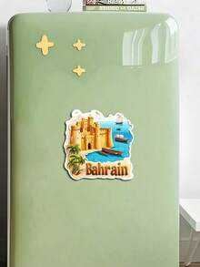 1 件沙特阿拉伯国庆亚克力冰箱贴，磁性，适用于冰箱、汽车、笔记本电脑、头盔等，采用标志性天际线设计，室内装饰，适合作为新年和节日礼物 - 多色B - 查看 7