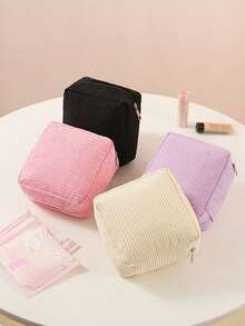 Borsa portaoggetti per assorbenti igienici di grande capacità, borsa impermeabile multifunzione portatile per assorbenti igienici, tamponi, cosmetici, monete, articoli essenziali, ritorno a scuola, regalo per la mamma, borsa cosmetica, borsa regalo per donne - Multicolore - Visualizzare 8