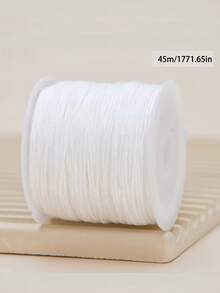 1 件 0.8 毫米多色线，每卷 45 米/1771 英寸，用于 DIY 手链、蕾丝工艺、编织绳、流苏和串珠首饰制作的结线