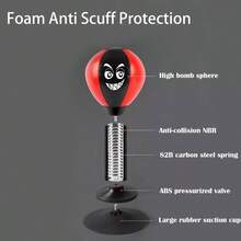 Punching Bag Desktop Punching Bag Stress Buster Desk Table Boxing Punch Ball New - Black - View 6