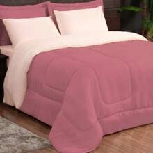BEDDING SET TENDERNESS KIT DOUBLE SIDED QUEEN DOUBLE DUVETER WITH 03 PIECES PROMOTION! - (STRAW / ROSE) - STRAW WITH ROSE - View 3