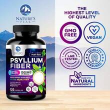 Psyllium Husk Fiber Supplement 1500mg - Vegan Prebiotic, Soluble Fiber For Daily Digestive Health &Amp; Regularity Support, Natural Psyllium Powder Caps, Sugar-Free, Non-GMO &Amp; Gluten-Free - 60 Capsules - Flavor NameB - 查看 4