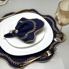 Placemat Kit, Embroidered Placemat, Round/Rectangular Table Placemat And Napkins - 帕里斯.馬里尼奧 - 查看 3