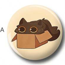 1 件 4.4 厘米/1.73 英寸图案安全别针徽章、纽扣徽章、胸针徽章，适合佩戴在衣服、包包、背包上，是送给家人和朋友的有趣礼物 - 彩色 - 查看 3