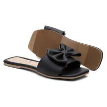 Rasteirinha Feminina Laço Confortavel Versatil Fashion Leve