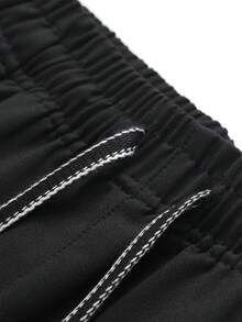 2pcs/Set Women Plus Size Loose Casual Straight Leg Pants, Comfortable For Daily Wear, Suitable For Spring, Autumn, All Seasons