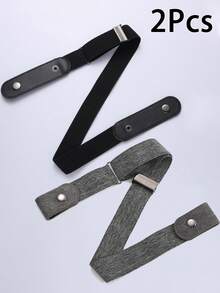 1/2/4 件弹性腰带，可调节无扣腰带适合牛仔裤，隐形弹力腰带，男女通用，纤细腰身 - 无扣舒适设计，可调节且有弹性，完美贴合牛仔裤和裤子 - 增强您的身体轮廓，复古弹性腰带 - 无扣，隐形贴合，男女通用，舒适弹力，通用尺寸 - 彩色 - 查看 25