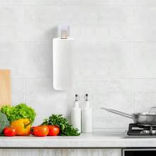 Soporte para papel higiénico sin taladro, estante de hierro para rollo de papel higiénico de baño, se adhiere a la puerta, soporte para toallas de cocina (dorado)