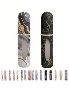 A 5ml Mini Marble Perfume Spray Bottle For Travel/Commuting Convenient To Carry Reusable, Unisex Fragrance Distribution Tools, Perfume, Pure Dew Packaging Tools, Family And Friends Birthday Gifts, Holiday Gifts, Portable Travel 5ml - 彩色 - 查看 3