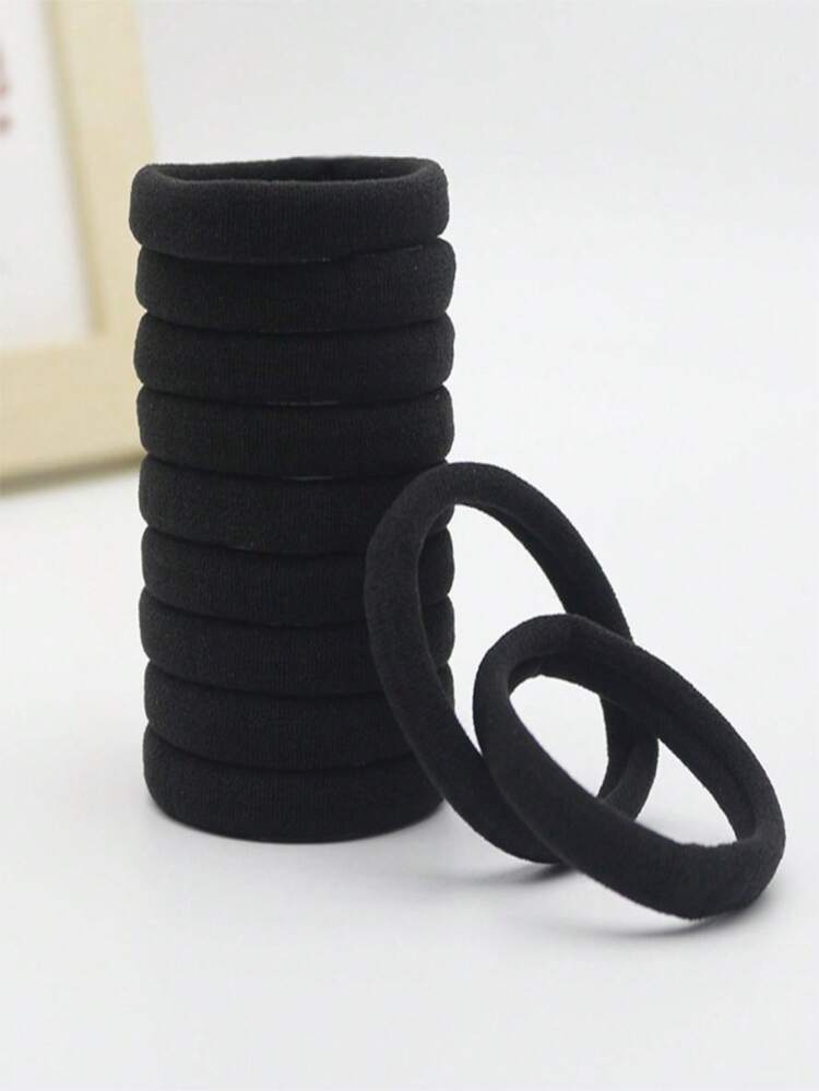 50/100条装紫色粉色渐变高弹力发圈，女士/女孩适用 | 无缝加厚发圈，呵护秀发，无痕马尾发圈 | 适合所有发质的超值装紫色粉色混纺无痕发圈 | 柔软高弹发圈，适合日常使用和运动 | 温和马尾发圈，不伤发，发饰，发绳 - 彩色 - 查看 15