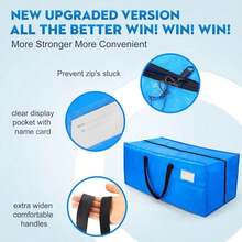 AlexHome Heavy Duty Extra Large Moving Bags,Storage Totes For Moving,Reusable Plastic Moving Boxes,Packing And Moving Supplies,Cloth Containers (Set Of 7) - Màu B - Xem 4